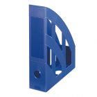 Pojemnik pionowy, plastikowy 8 cm, A4, niebieski