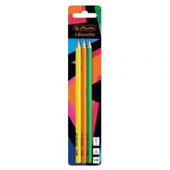 Ołówek HB, Neon Art, 3 sztuki