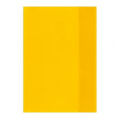 Okładka na zeszyt A5, PP, przezroczysta żółta