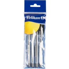 Długopis tradycyjny wkład czarny, Pelikan Super Soft Stick, 4 sztuki