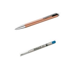 Zestaw Długopis Snap automatyczny do szkoły biura, Metallic copper, miedziany + wkład