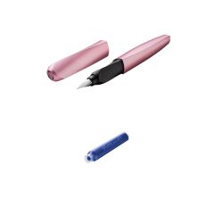 Zestaw Pelikan Piór wieczne Twist Girly Rose, na naboje, różowe + naboje