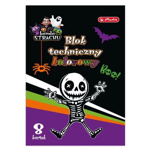 Herlitz Blok techniczny kolorowy A4 na Halloween