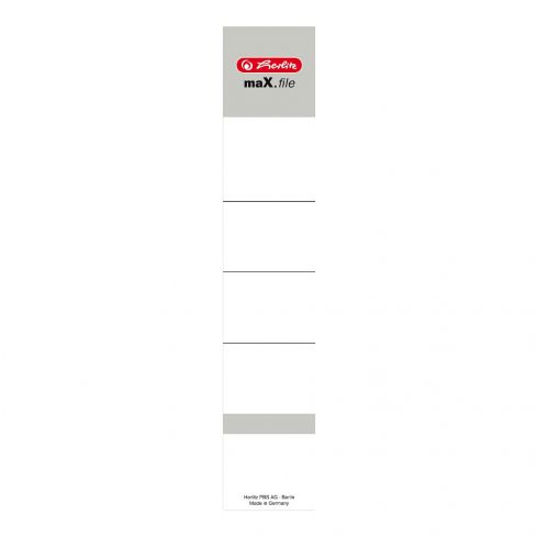 Herlitz Dwustronne etykiety grzbietowe do segregatorów, 5 cm