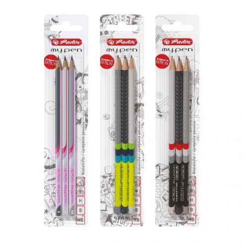 Ołówek my.pen, H, B, HB, 3 sztuki
