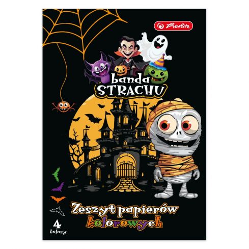 Herlitz Zeszyt papierów kolorowych A5 na Halloween, wycinanka