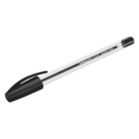 Długopis tradycyjny wkład czarny, Palikan Super Soft Stick, 12 sztuk