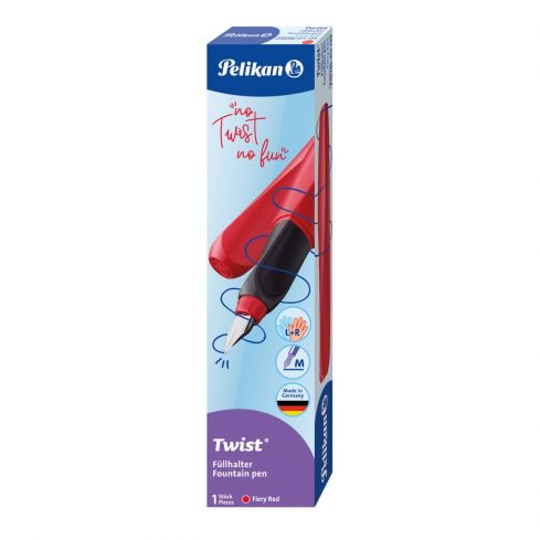 Pelikan Pióro wieczne Twist Fiery Red, na naboje, czerwone